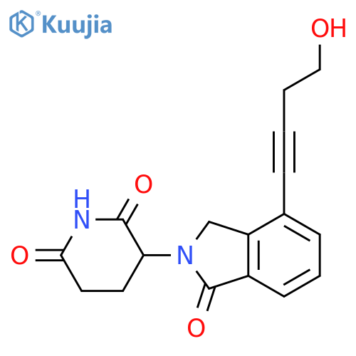 2,6-Piperidinedione, 3-[1,3-dihydro-4-(4-hydroxy-1-butyn-1-yl)-1-oxo-2H-isoindol-2-yl]- structure