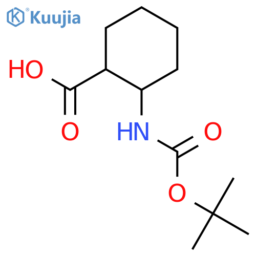2-{[(tert-butoxy)carbonyl]amino}cyclohexane-1-carboxylic acid structure