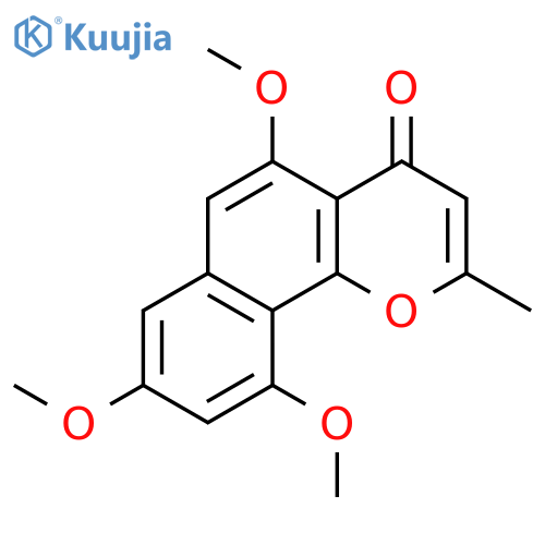 4H-Naphtho[1,2-b]pyran-4-one, 5,8,10-trimethoxy-2-methyl- structure