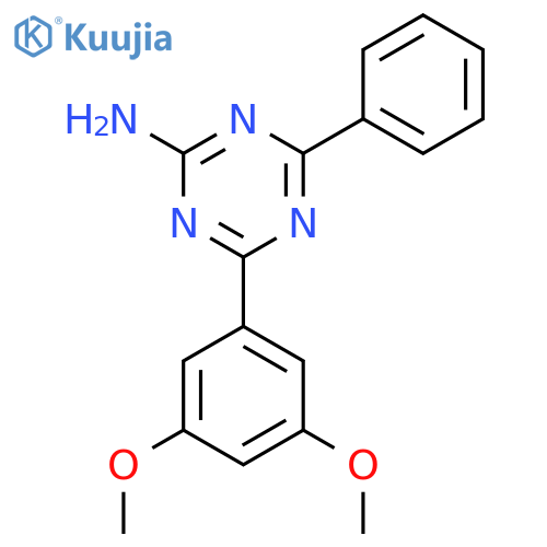 1,3,5-Triazin-2-amine, 4-(3,5-dimethoxyphenyl)-6-phenyl- structure