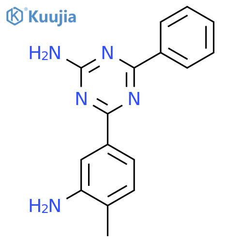 1,3,5-Triazin-2-amine, 4-(3-amino-4-methylphenyl)-6-phenyl- structure