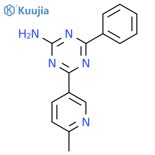 1,3,5-Triazin-2-amine, 4-(6-methyl-3-pyridinyl)-6-phenyl- structure