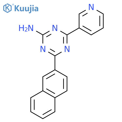 1,3,5-Triazin-2-amine, 4-(2-naphthalenyl)-6-(3-pyridinyl)- structure