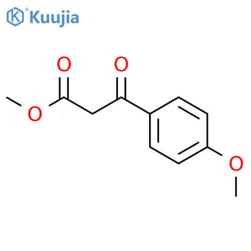 Methyl 4-methoxybenzoylacetate structure