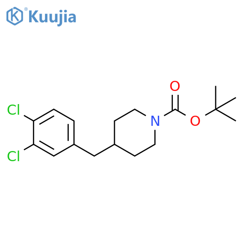 tert-butyl 4-(3,4-dichlorobenzyl)piperidine-1-carboxylate structure