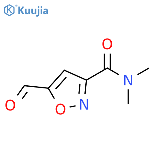 3-Isoxazolecarboxamide,5-formyl-N,N-dimethyl- structure