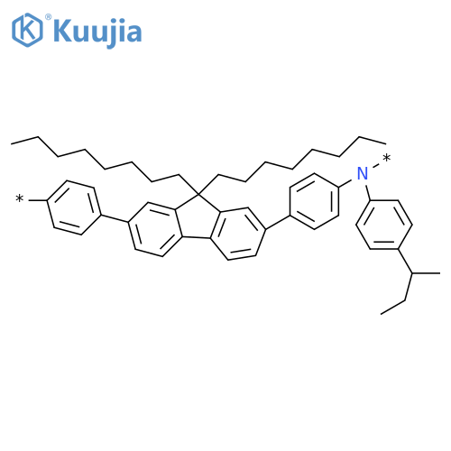 Poly(9,9-dioctylfluorene-co-N-(4-butylphenyl)diphenylamine) structure