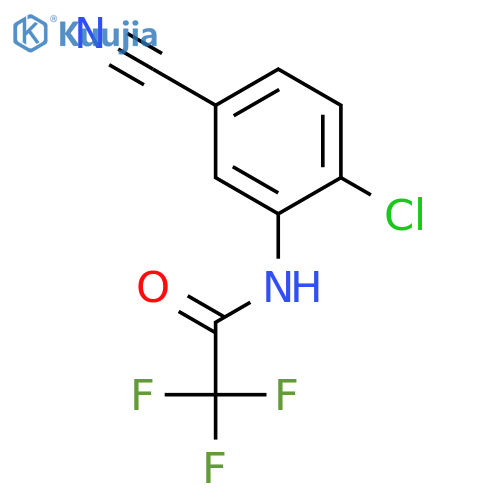 ACETAMIDE, N-(2-CHLORO-5-CYANOPHENYL)-2,2,2-TRIFLUORO- structure
