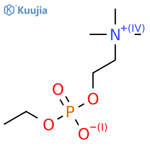 2-(Ethoxyhydroxyphosphinyl)oxy-N,N,N-trimethylethanaminium Inner Salt structure