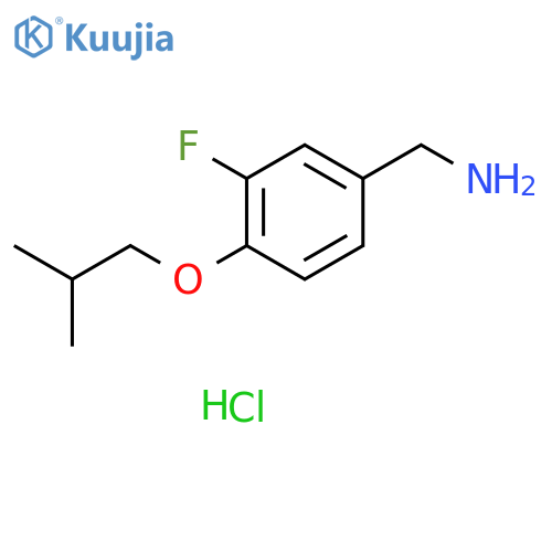 3-Fluoro-4-isobutoxybenzylamine hydrochloride structure