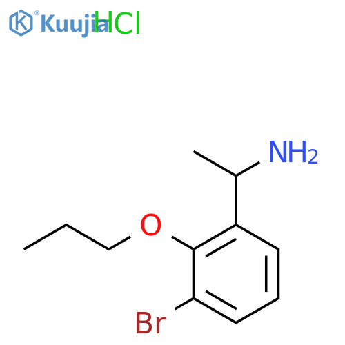 1-(3-Bromo-2-propoxyphenyl)-ethylamine hydrochloride structure