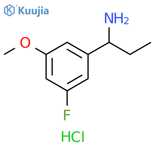1-(3-Fluoro-5-methoxyphenyl)-propylamine hydrochloride structure