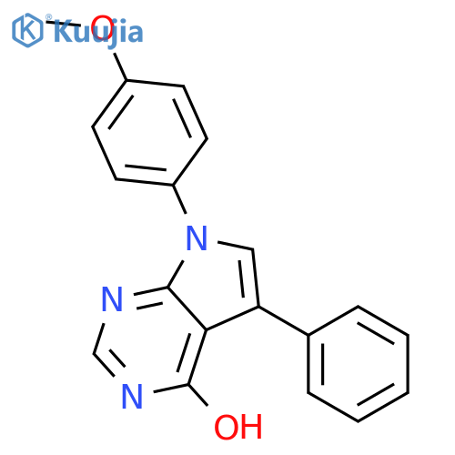 7-(4-Methoxyphenyl)-5-phenyl-7H-pyrrolo[2,3-d]pyrimidin-4-ol structure
