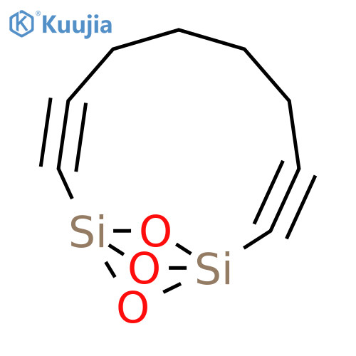 11,12,13-Trioxa-1,10-disilatricyclo[8.1.1.11,10]trideca-2,8-diyne structure