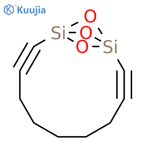 12,13,14-Trioxa-1,11-disilatricyclo[9.1.1.11,11]tetradeca-2,9-diyne structure