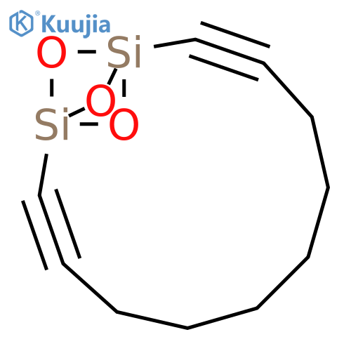 13,14,15-Trioxa-1,12-disilatricyclo[10.1.1.11,12]pentadeca-2,10-diyne (9CI) structure