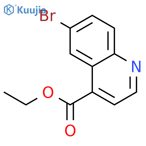 Ethyl 6-bromoquinoline-4-carboxylate structure