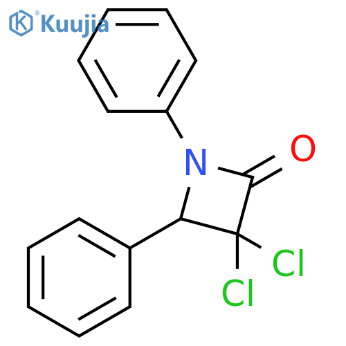 2-Azetidinone, 3,3-dichloro-1,4-diphenyl- structure