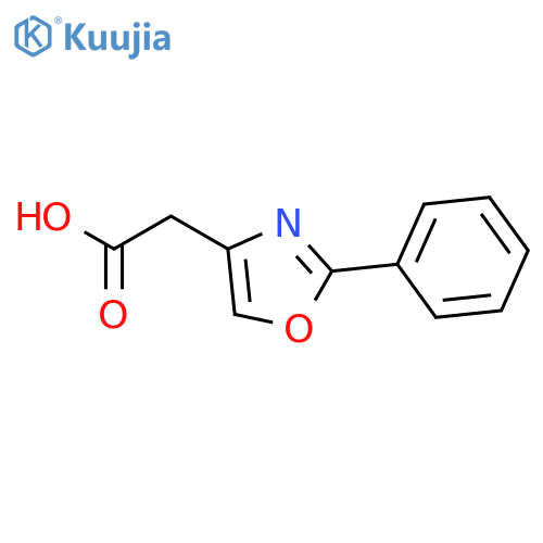 2-(2-phenyl-1,3-oxazol-4-yl)acetic Acid structure