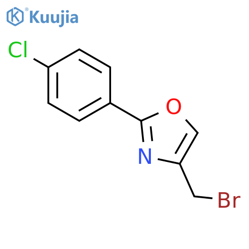 Oxazole,4-(bromomethyl)-2-(4-chlorophenyl)- structure