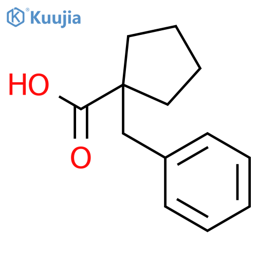 1-Benzylcyclopentanecarboxylic acid structure