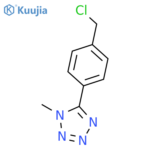 1H-Tetrazole, 5-[4-(chloromethyl)phenyl]-1-methyl- structure