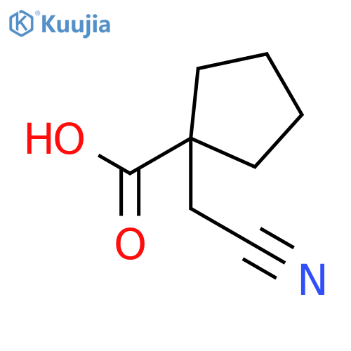 1-(cyanomethyl)cyclopentane-1-carboxylic acid structure
