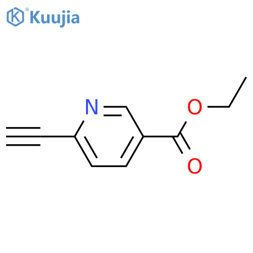 6-ethynyl-3-Pyridinecarboxylic acid ethyl ester structure