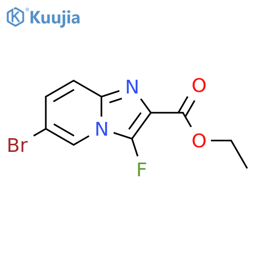 ethyl 6-bromo-3-fluoro-imidazo[1,2-a]pyridine-2-carboxylate structure
