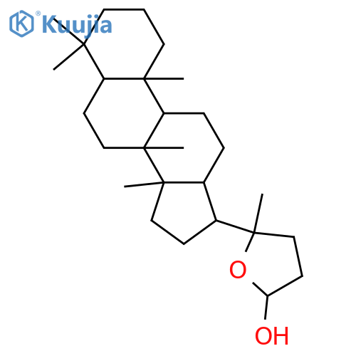 18-Norcholan-24-ol,20,24-epoxy-4,4,8,14-tetramethyl-, (5a,24R)- (9CI) structure