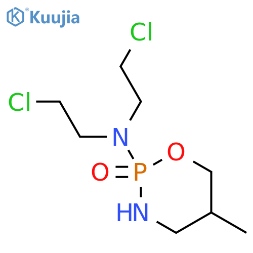 2H-1,3,2-Oxazaphosphorin-2-amine,N,N-bis(2-chloroethyl)tetrahydro-5-methyl-, 2-oxide structure