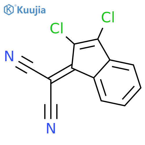 Propanedinitrile, (2,3-dichloro-1H-inden-1-ylidene)- structure
