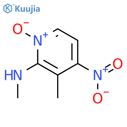 2-Pyridinamine, N,3-dimethyl-4-nitro-, 1-oxide structure