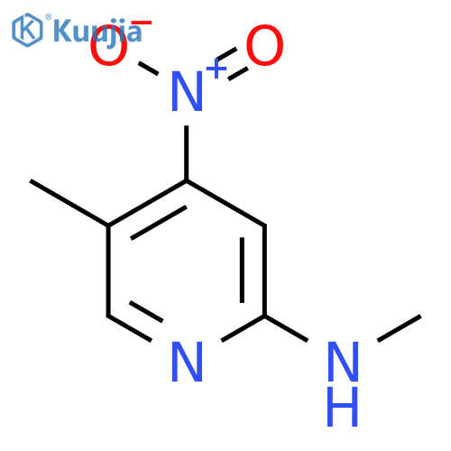 2-Pyridinamine, N,5-dimethyl-4-nitro- structure
