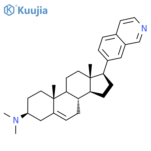(1S,3aS,3bS,7S,9aR,9bS,11aS)-1-(isoquinolin-7-yl)-N,N,9a,11a-tetramethyl-1H,2H,3H,3aH,3bH,4H,6H,7H,8H,9H,9aH,9bH,10H,11H,11aH-cyclopentaaphenanthren-7-amine structure