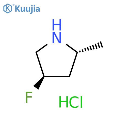 (2R,4R)-4-fluoro-2-methylpyrrolidine Hydrochloride structure