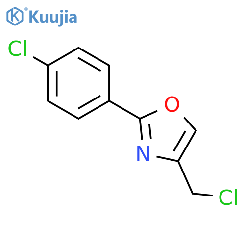 4-(Chloromethyl)-2-(4-chlorophenyl)-1,3-oxazole structure