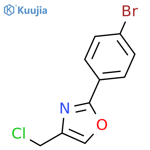 2-(4-Bromophenyl)-4-(chloromethyl)-1,3-oxazole structure