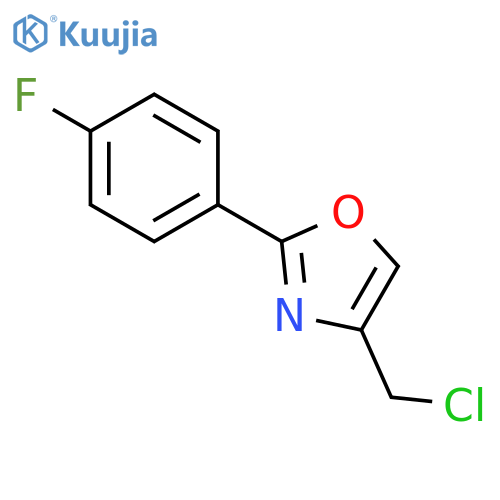 4-(chloromethyl)-2-(4-fluorophenyl)-1,3-oxazole structure