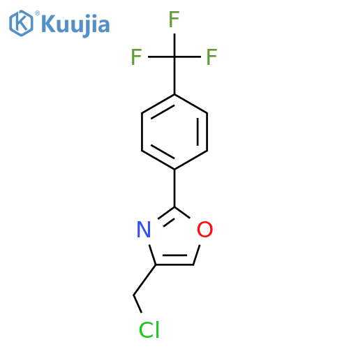 4-(Chloromethyl)-2-4-(trifluoromethyl)phenyl-1,3-oxazole structure