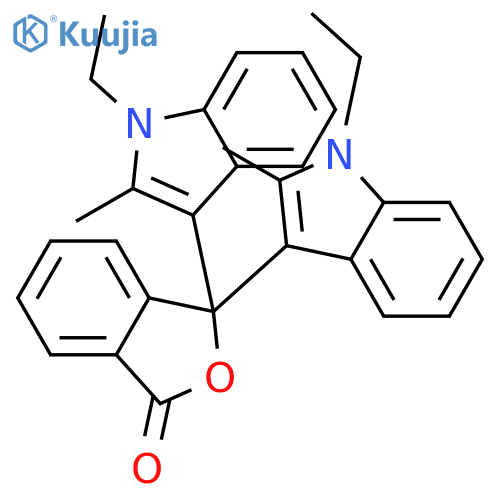 1(3H)-Isobenzofuranone,3,3-bis(1-ethyl-2-methyl-1H-indol-3-yl)- structure