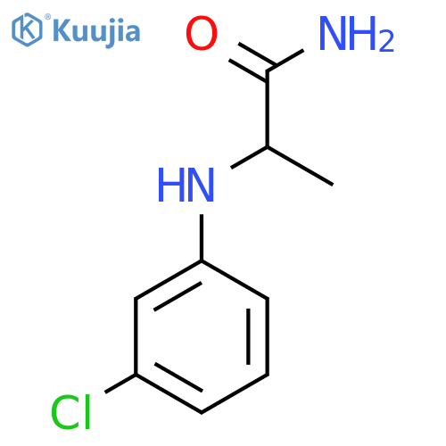 2-(3-Chlorobenzamino)propanamide structure