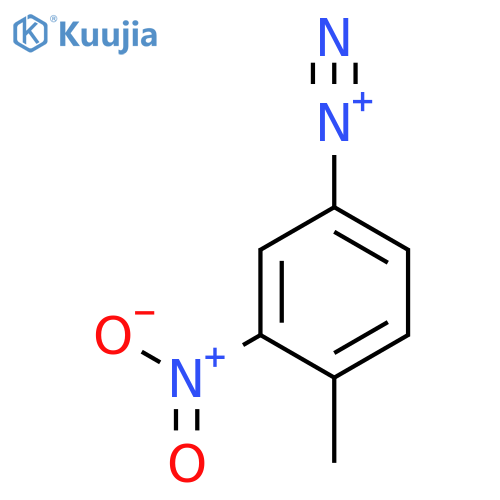 Benzenediazonium, 4-methyl-3-nitro- structure