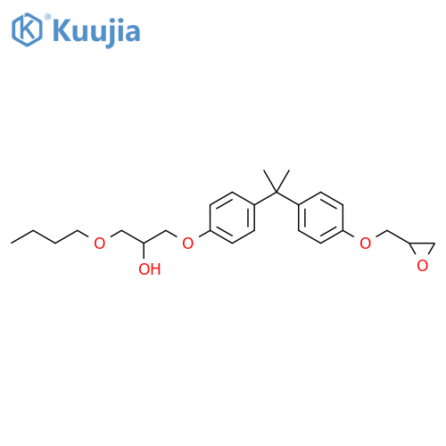 2-Propanol,1-butoxy-3-[4-[1-methyl-1-[4-(oxiranylmethoxy)phenyl]ethyl]phenoxy]- structure