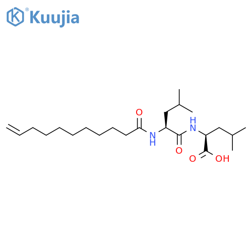 L-Leucine, N-(1-oxo-10-undecenyl)-L-leucyl- structure