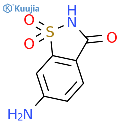 6-Amino-1,1-dioxo-1,2-benzothiazol-3-one structure