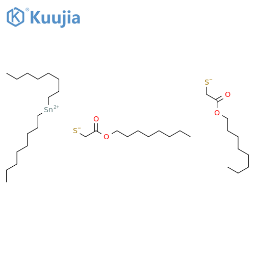 8-Oxa-3,5-dithia-4-stannahexadecanoicacid, 4,4-dioctyl-7-oxo-, octyl ester structure