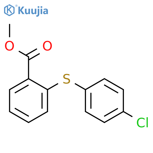 Methyl 2-(4-chlorophenyl)sulfanylbenzoate structure