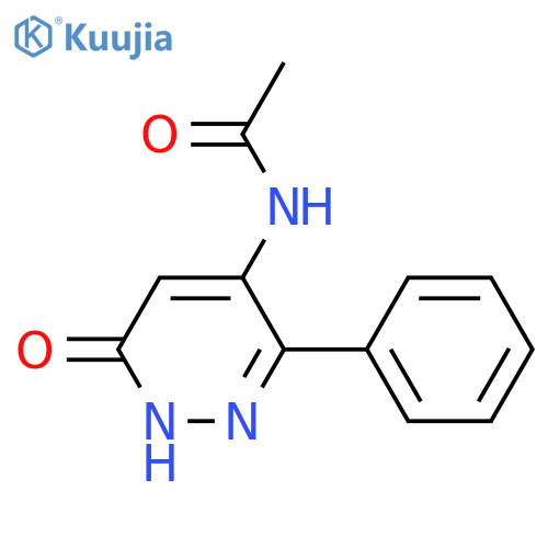 N-(1,6-dihydro-6-oxo-3-phenyl-4-pyridazinyl)-Acetamide structure