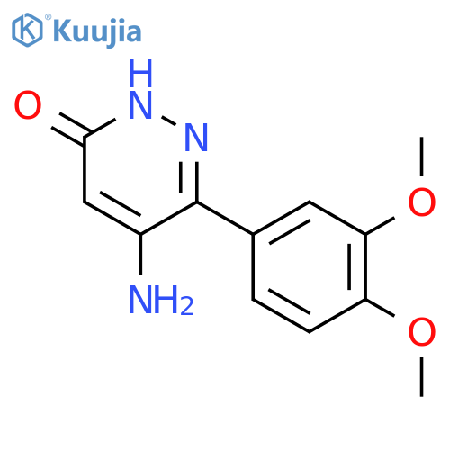 5-amino-6-(3,4-dimethoxyphenyl)-3(2H)-Pyridazinone structure